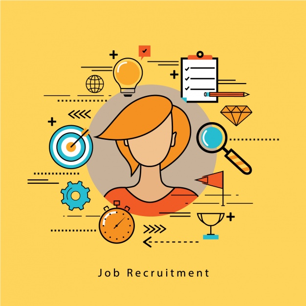626x626 Job Recruitment Background Design Vector Free Download
