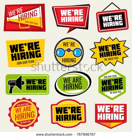 450x470 Stock Vector Now Hiring Vector Signs Employment Opportunity