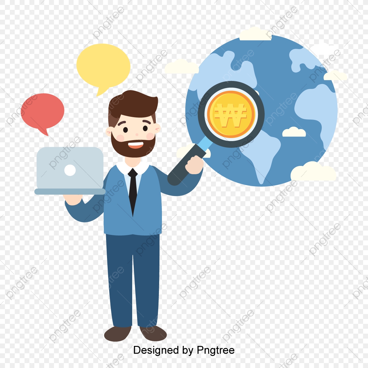 1200x1200 Vector Flat Financial Business Investment Opportunities