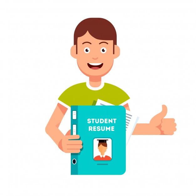 Future Student Holding And Showing His Resume Vector Free Download 626x626 Future Student Holding And Showing His Resume Vector Free Download