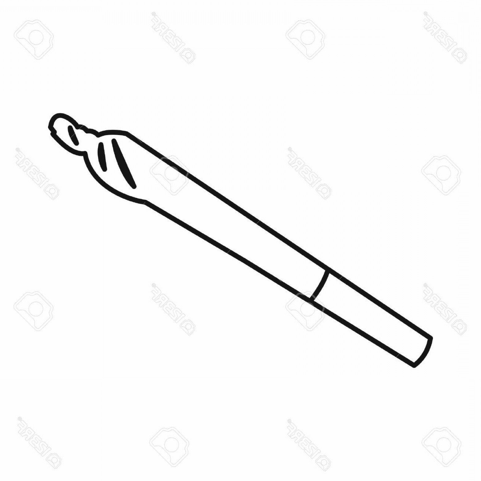 1560x1560 Photostock Vector Rolled Marijuana Joint Icon In Outline Style