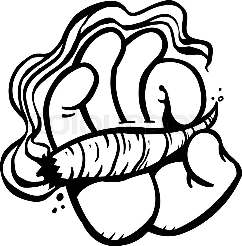 786x800 Cartoon Hand Holding Smoking Marijuana Stock Vector Colourbox