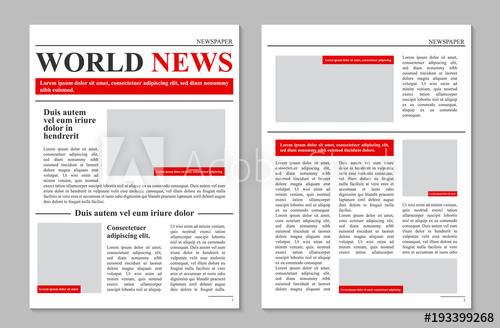 500x328 Creative Vector Illustration Of Daily Newspaper Journal, Business