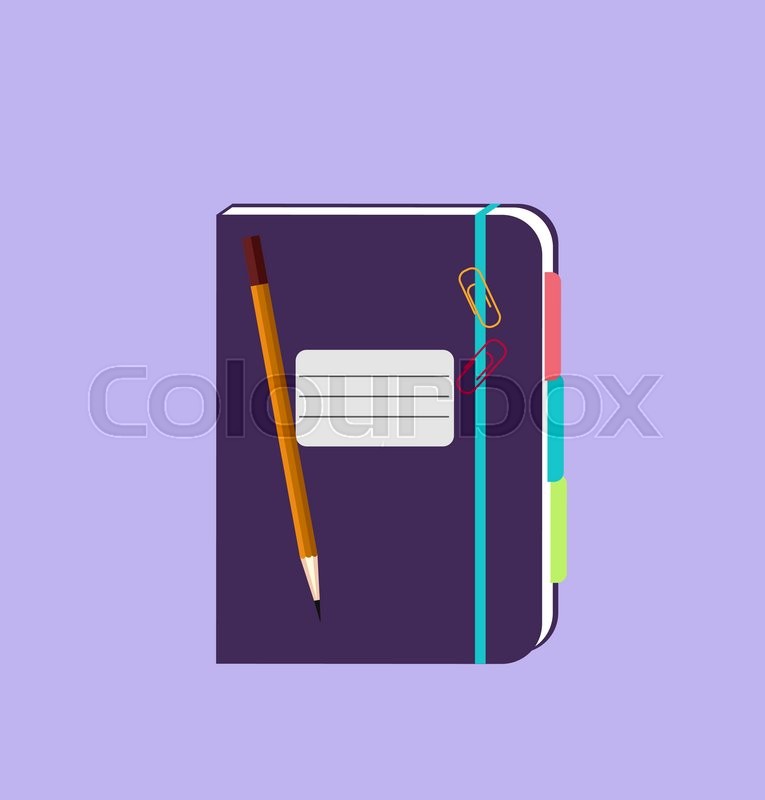765x800 Daily Notepad Isolated Design Flat Stock Vector Colourbox