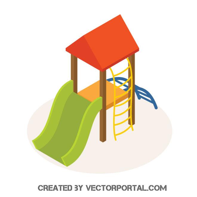 660x660 Playground For Kids Vector Image