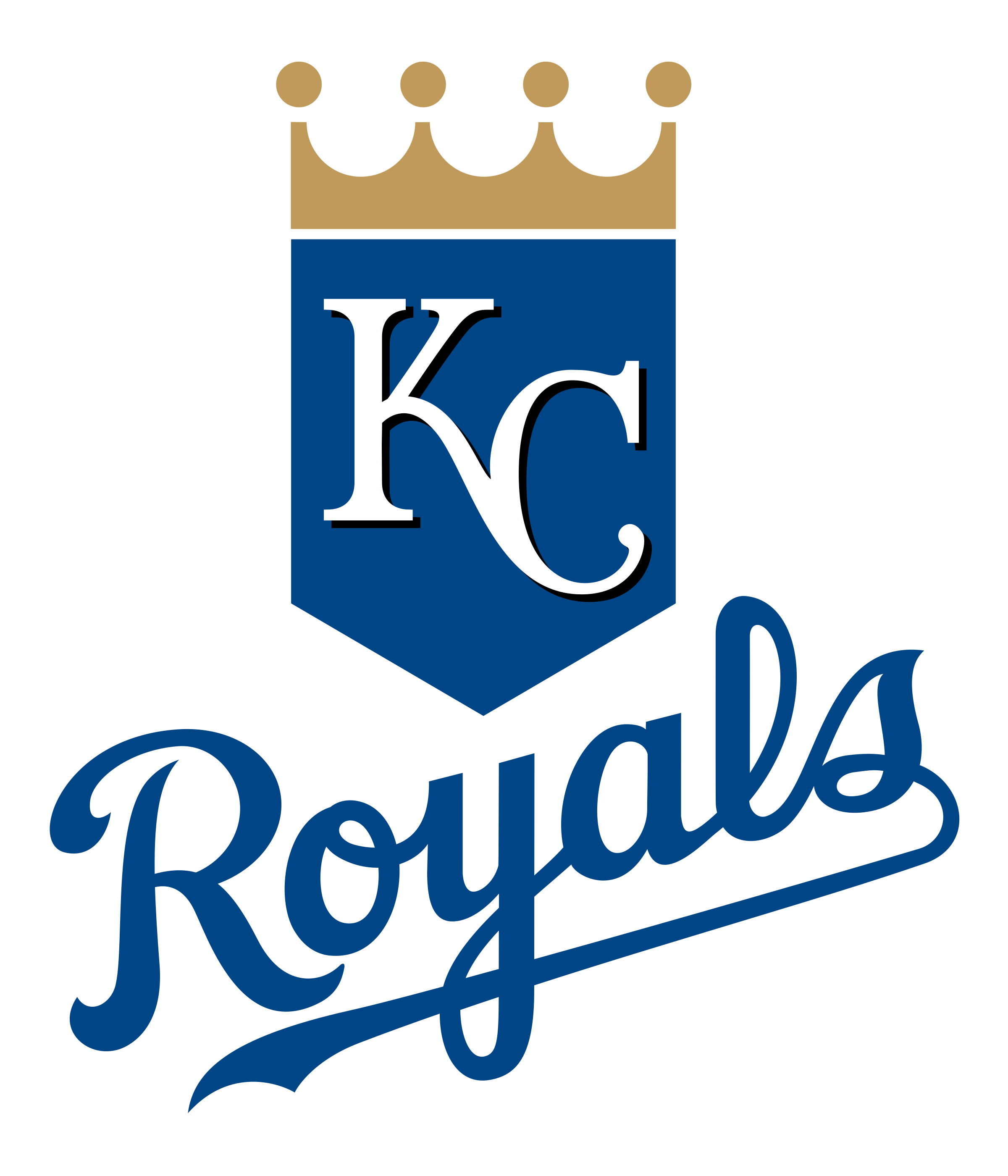 2400x2800 Kansas City Royals Logo Png Transparent Vector
