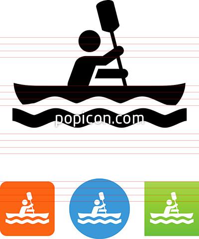 400x481 Vector Kayak Icon