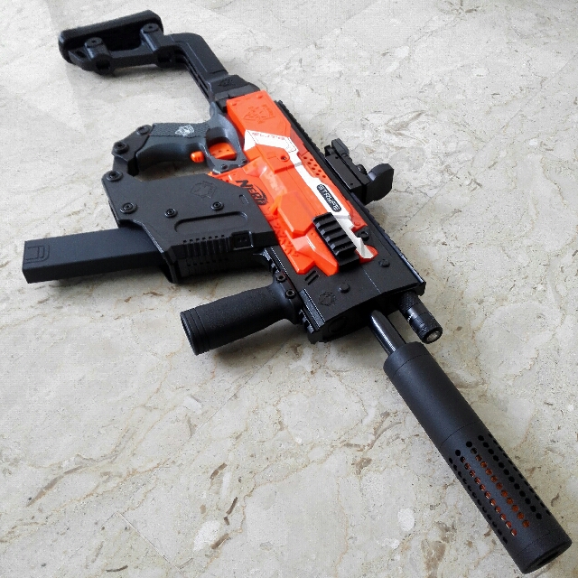 640x640 Nerf Stryfe With Kriss Vector Kit, Toys Games, Bricks
