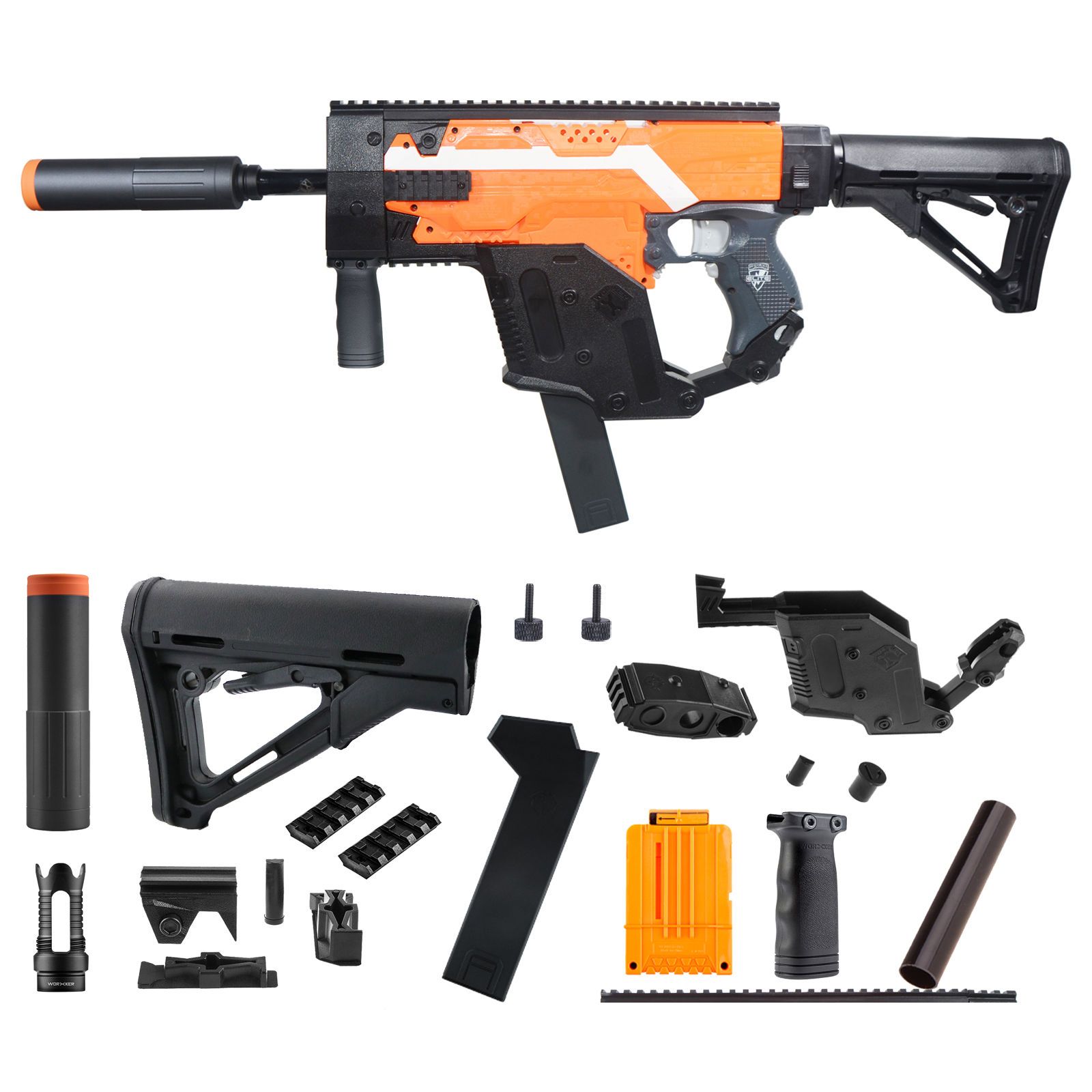 1600x1600 Worker Mod Kriss Vector Kits Combo Items For Nerf Stryfe Modify