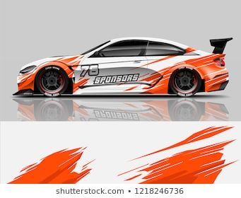 341x280 Vector Car Car Decal Wrap Design Vector Graphic Abstract Stripe