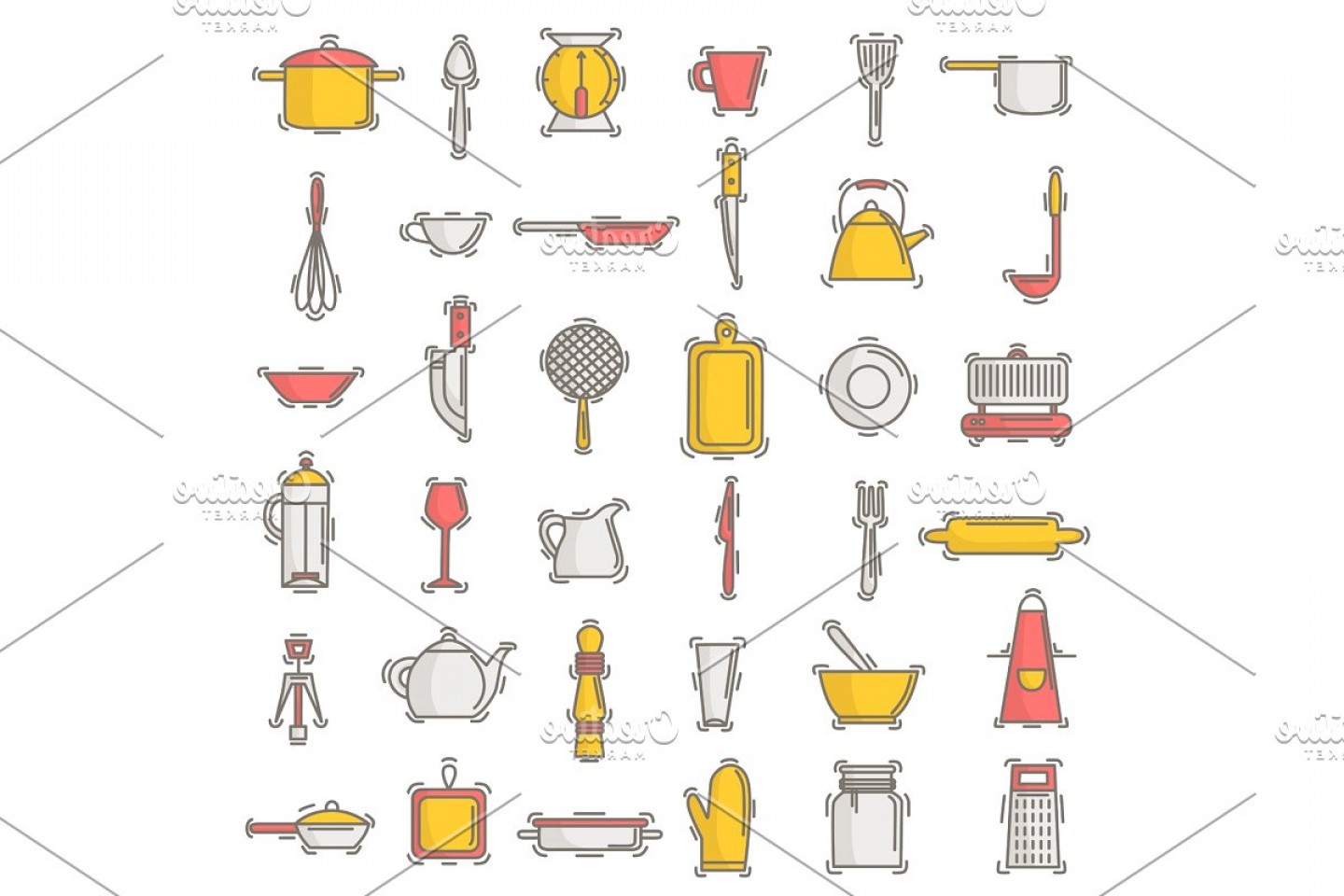 1440x960 Cooking Utensils Clip Art Vector Hoodamathrun