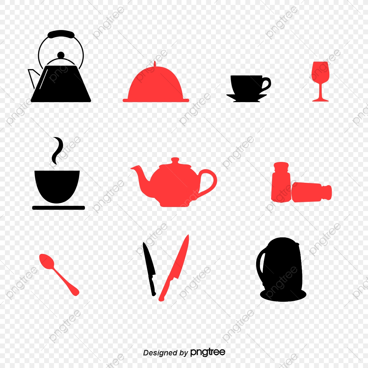 1200x1200 Western Kitchen Kitchen Utensils Silhouette Vector, Vector Kitchen