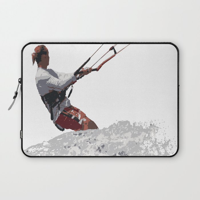 700x700 Kiteboarding Lets Go Fly A Kite Vector Laptop Sleeve