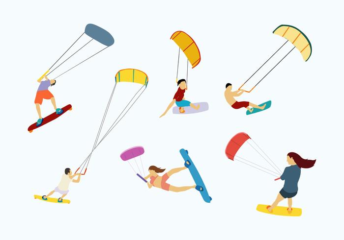 700x490 Kitesurfing Vector