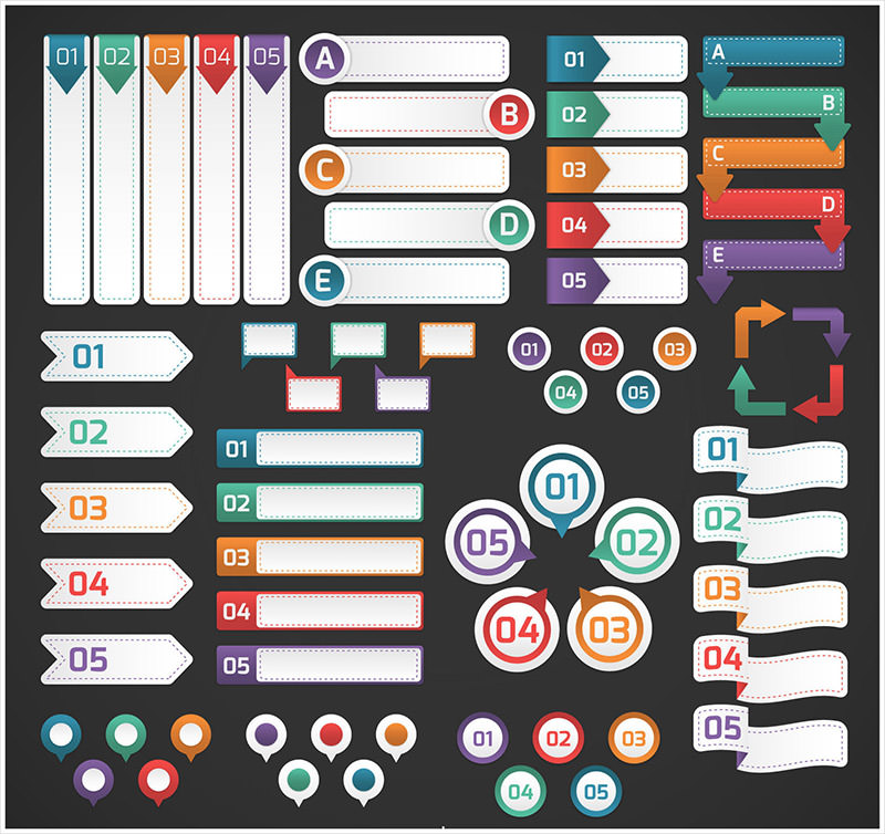 800x754 Free Vector Kits For Infographics Design