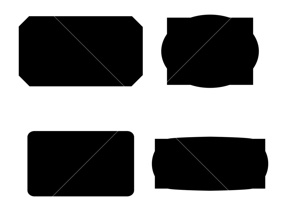 1000x736 Shapes Of Vector Labels Royalty Free Stock Image