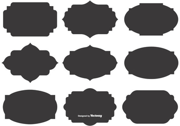 352x247 Blank Label Shape Set Free Vector Download Cannypic