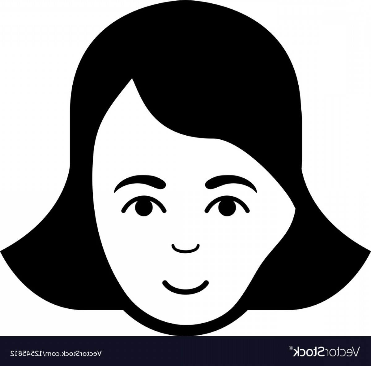 1200x1182 Lady Face Flat Icon Vector Sarahgardan
