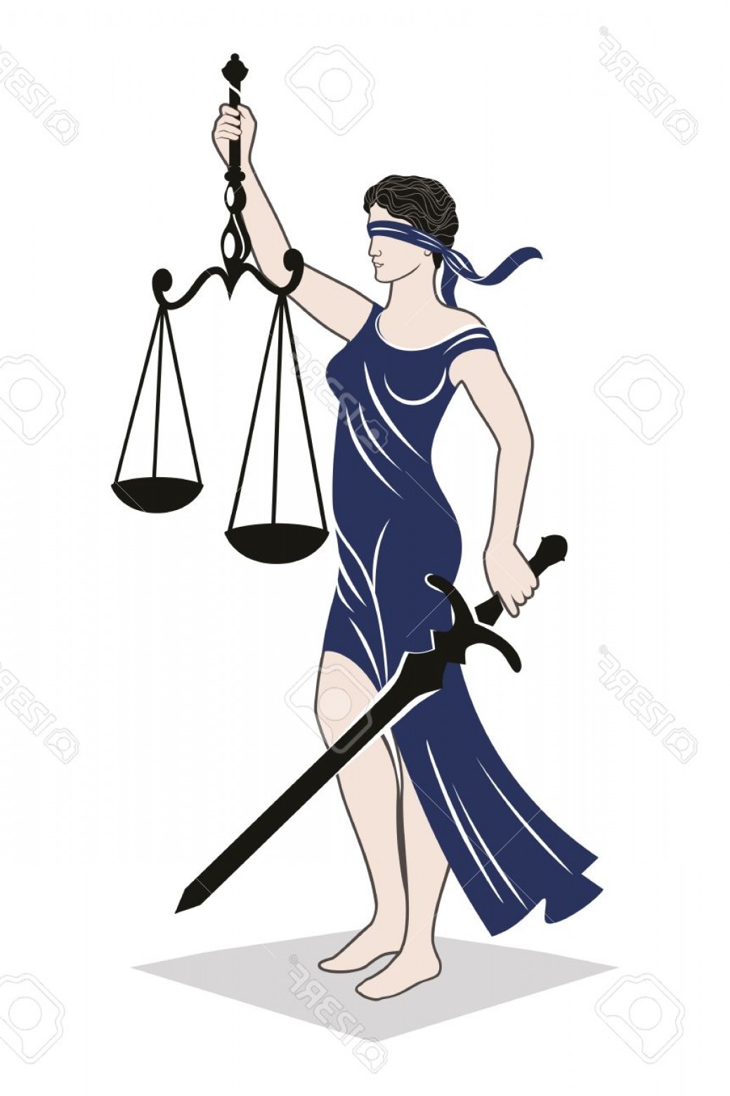 1039x1560 Photostock Vector Lady Justice Law Vector Illustration Silhouette