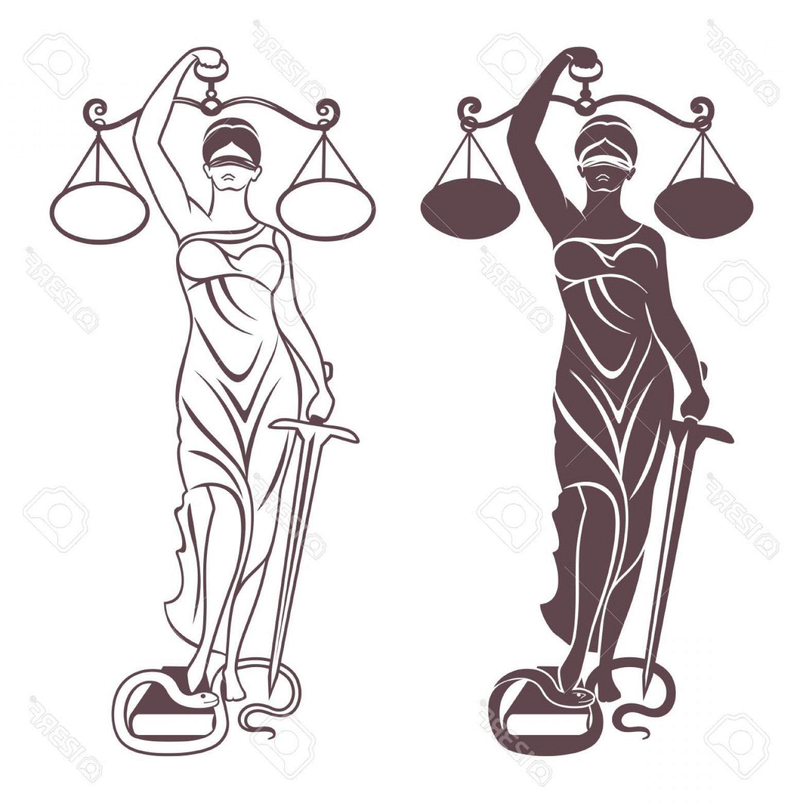 1560x1560 Photostock Vector Lady Justice Themis Vector Illustration