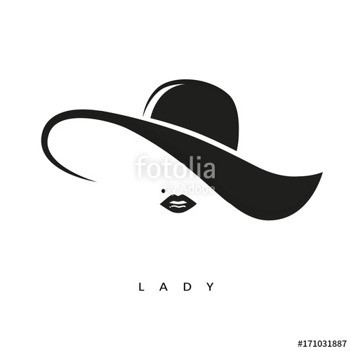 500x500 Lady Mit Hut Stock Image And Royalty Free Vector On Fotolia