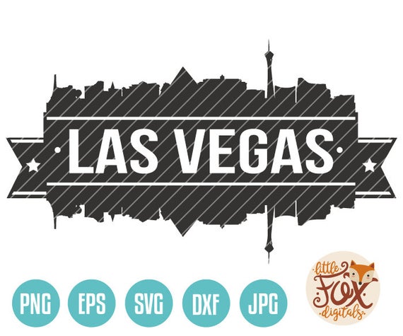 570x475 Vector Las Vegas Nevada Usa Skyline City East Etsy