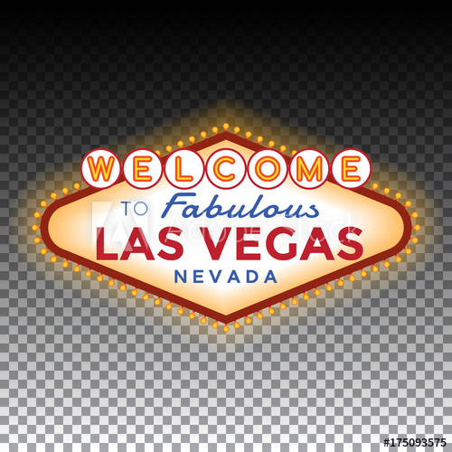 500x500 Vector Las Vegas Sign On Transparent Background