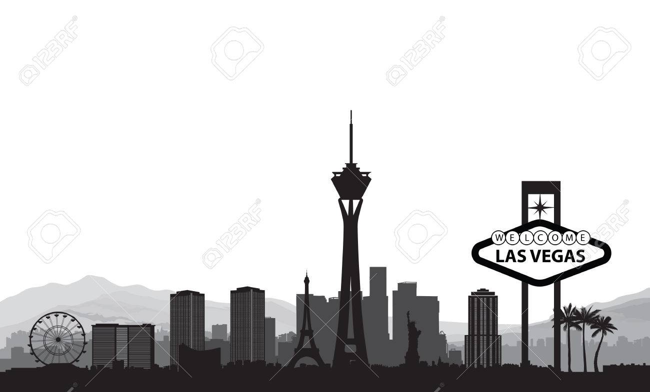 1300x785 Huge Collection Of 'las Vegas Silhouette Vector' Download More