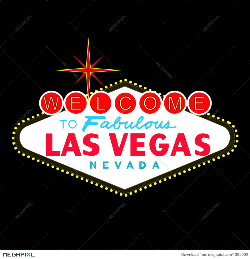800x829 Vector Lasvegas Sign At Night