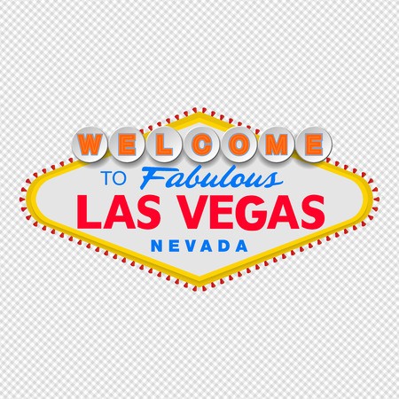450x450 Classic Retro Welcome To Las Vegas Sign Simple Modern Flat Vector