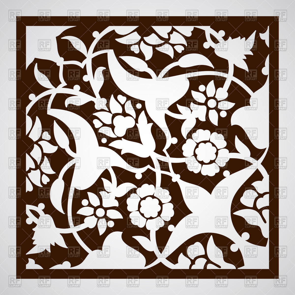 1200x1200 Laser Cut Floral Ornament Vector Image Of Backgrounds, Textures