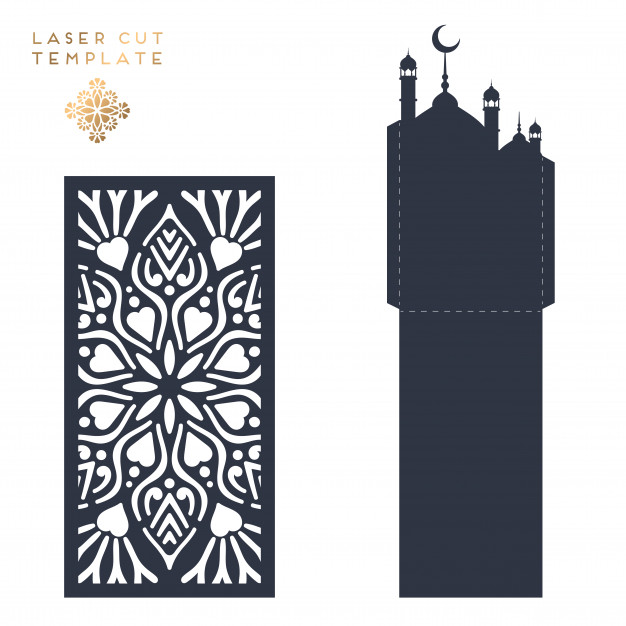 626x626 Laser Cut Islamic Pattern Vector Free Download