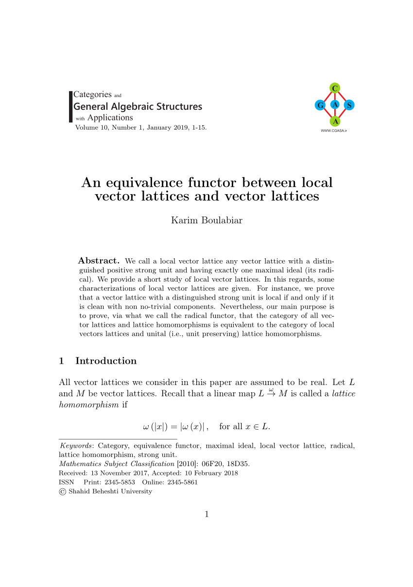 850x1209 Pdf An Equivalence Functor Between Local Vector Lattices