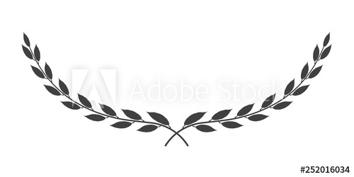 Vector Laurel Wreath Icon Isolated On White Background 500x250 Vector Laurel Wreath Icon Isolated On White Background