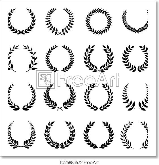 Free Art Print Of Vector Laurel Wreath Vector Laurel Wreath Flora 561x581 Free Art Print Of Vector Laurel Wreath Vector Laurel Wreath Flora