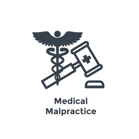 450x450 Medical Lawsuit Icon With Legal Imagery Showing Medical
