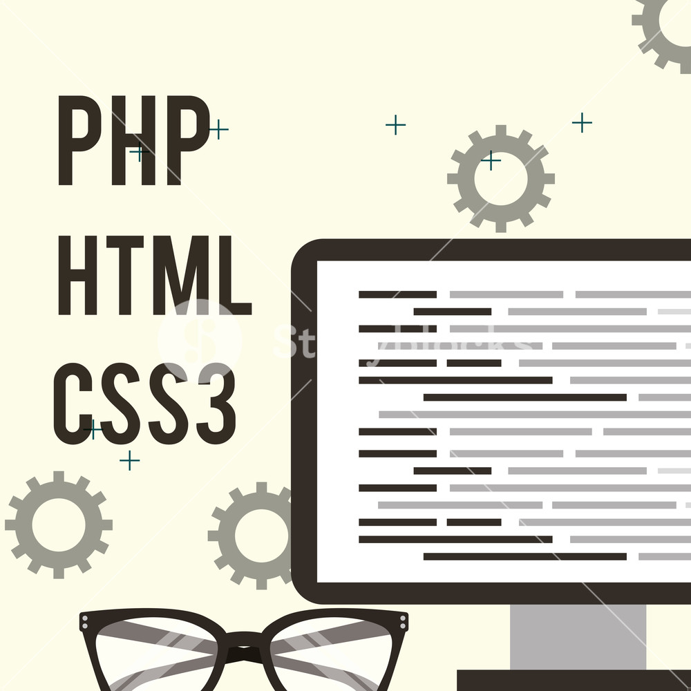 1000x1000 Program Coding Computer Layout System Languages Vector