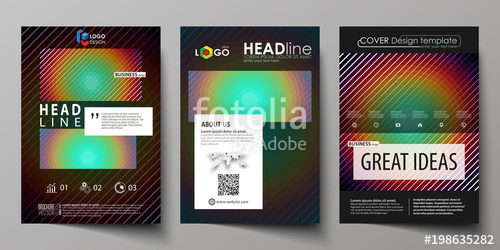 500x250 Business Templates For Brochure, Flyer, Booklet Cover Template