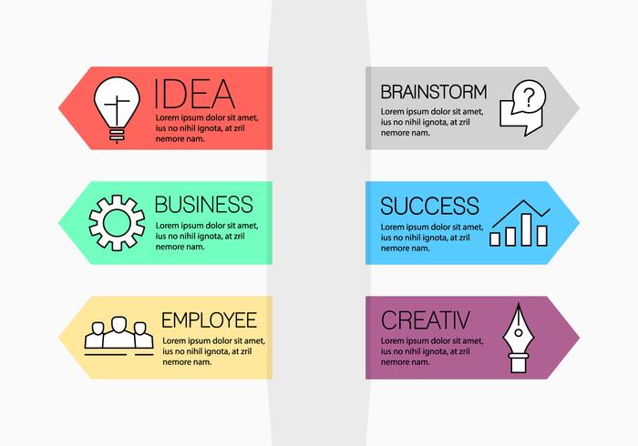 700x490 Colorful Vector Layout Arrows