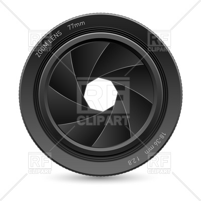 400x400 Camera Lens With Shutter Aperture Vector Image Of Objects Dvarg