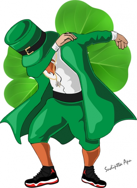 437x600 Huge Collection Of 'leprechaun Silhouette Vector' Download More