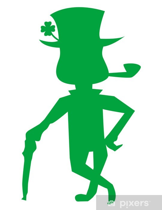 541x700 Leprechaun! Vector Clip Art Wall Mural Pixers