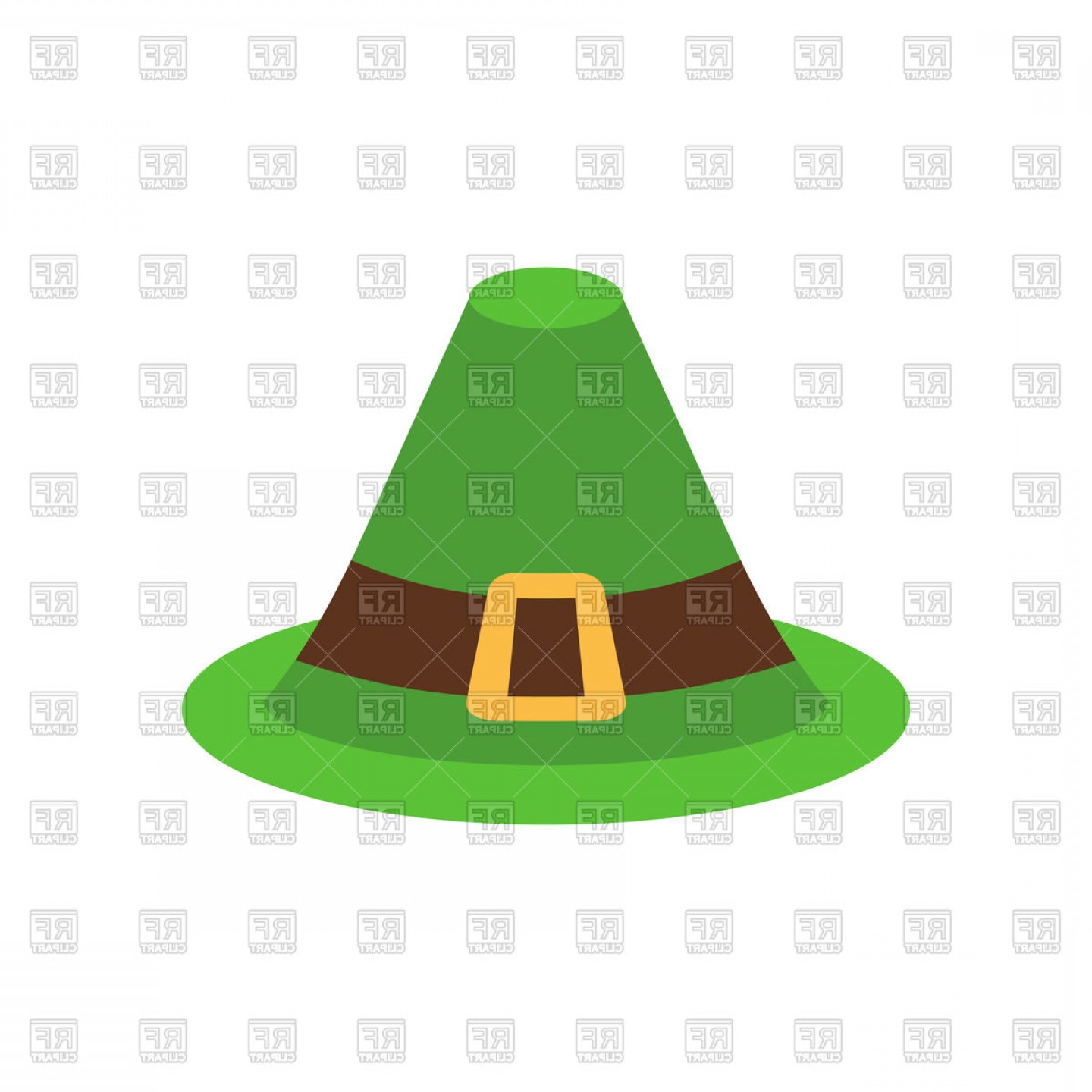 1440x1440 Leprechaun Hat Green Isolated On White Vector Clipart Newwaysys