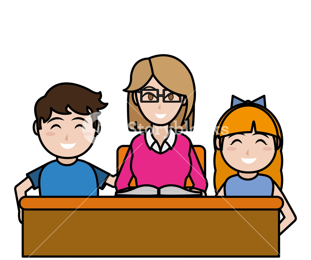 1000x834 Kids And Teacher Of School Education And Lesson Theme Isolated