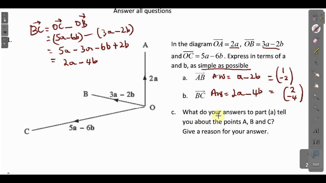 1280x720 Cxc Csec Maths Vector Lesson Act Math, Sat Math