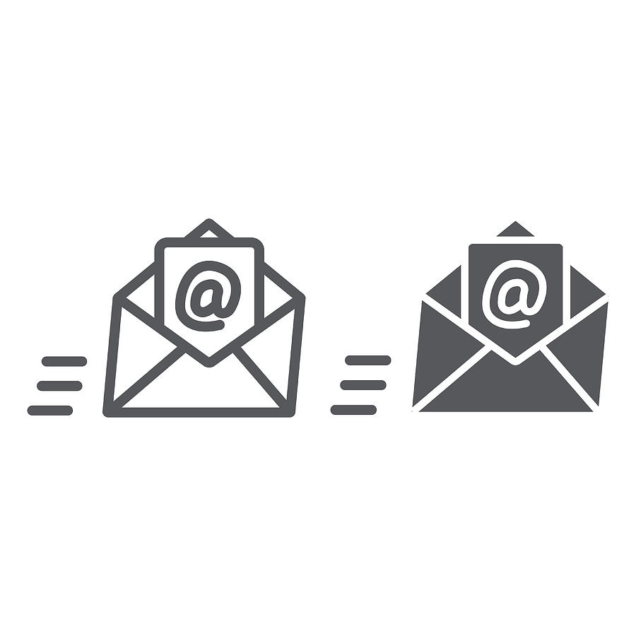 Email Line And Glyph Icon, Mail And Letter, Mail Envelope Sign 900x900 Email Line And Glyph Icon, Mail And Letter, Mail Envelope Sign