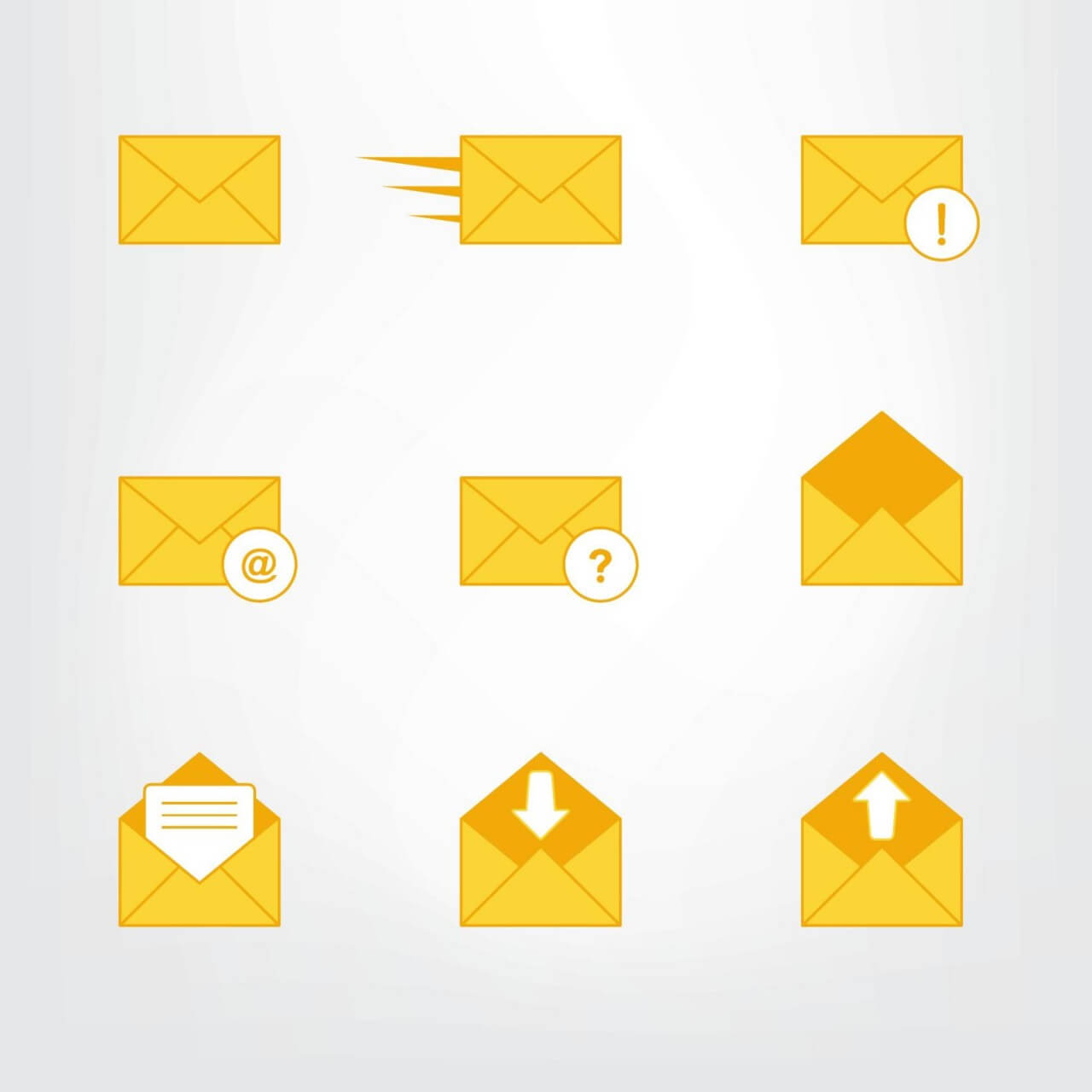 Free Vector Letter, Mail Symbols And Pictograms 1280x1280 Free Vector Letter, Mail Symbols And Pictograms