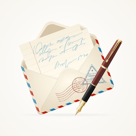 Letter Mail And Pen Open Envelope Vector Illustration Royalty 450x448 Letter Mail And Pen Open Envelope Vector Illustration Royalty