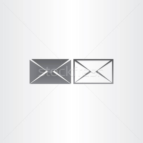 Black Envelope Letter Mail Vector Icons Vector Illustration 600x600 Black Envelope Letter Mail Vector Icons Vector Illustration