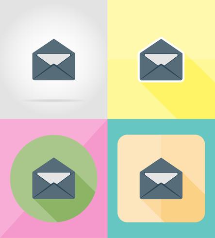 Mail Letter For Design Flat Icons Vector Illustration 443x490 Mail Letter For Design Flat Icons Vector Illustration